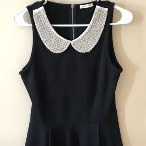 Beaded peplum top